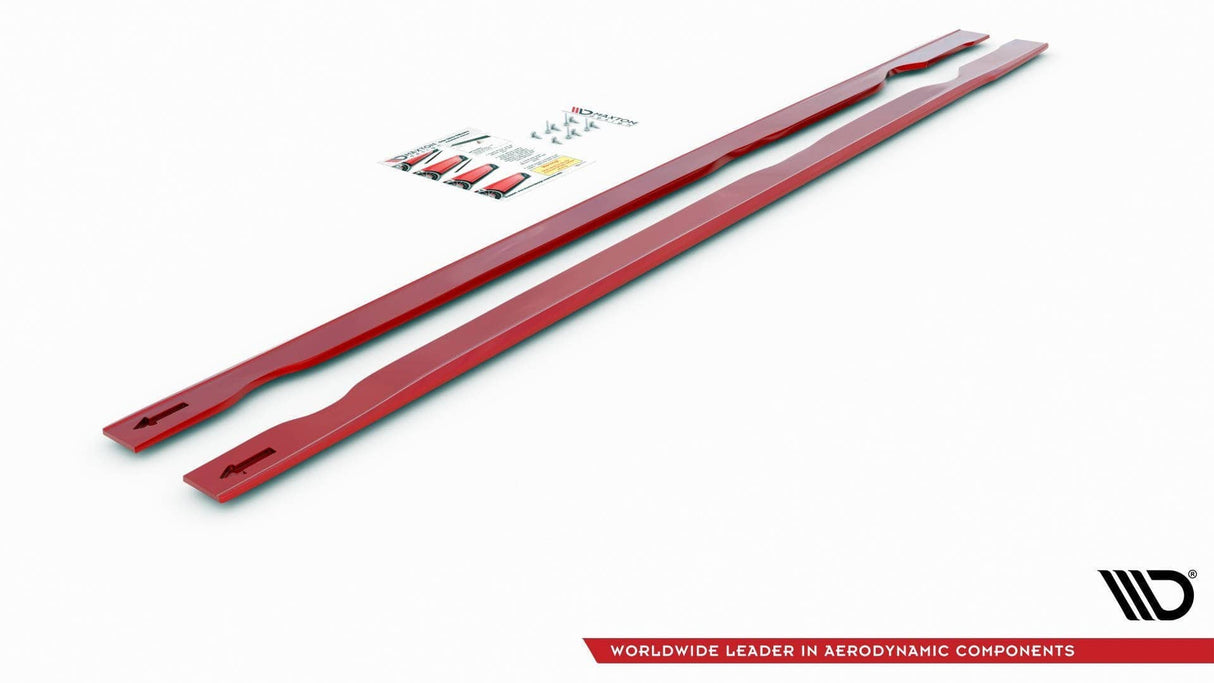 Maxton Design Side Skirts Diffusers VW Golf Mk7 GTI TCR