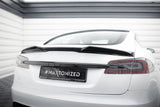 Maxton Design Spoiler Cap 3D Tesla Model S Plaid MK1 Facelift