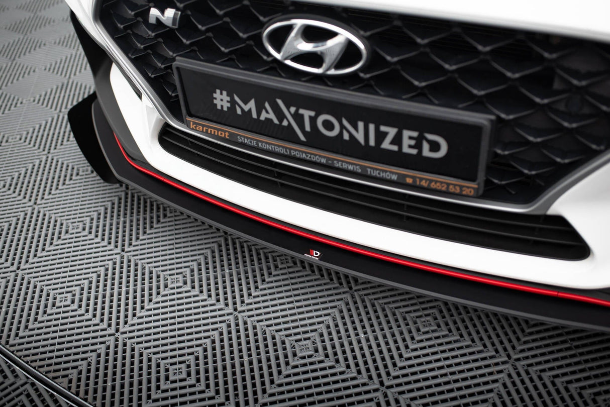 Maxton Design Racing Durability Front Splitter + Flaps - Hyundai I30 N Mk3 (Elantra Gt) Hatchback / Fastback