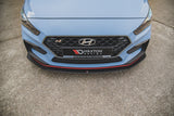 Maxton Design Racing Durability Front Splitter + Flaps - Hyundai I30 N Mk3 (Elantra Gt) Hatchback / Fastback
