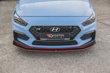 Maxton Design Racing Durability Front Splitter + Flaps - Hyundai I30 N Mk3 (Elantra Gt) Hatchback / Fastback