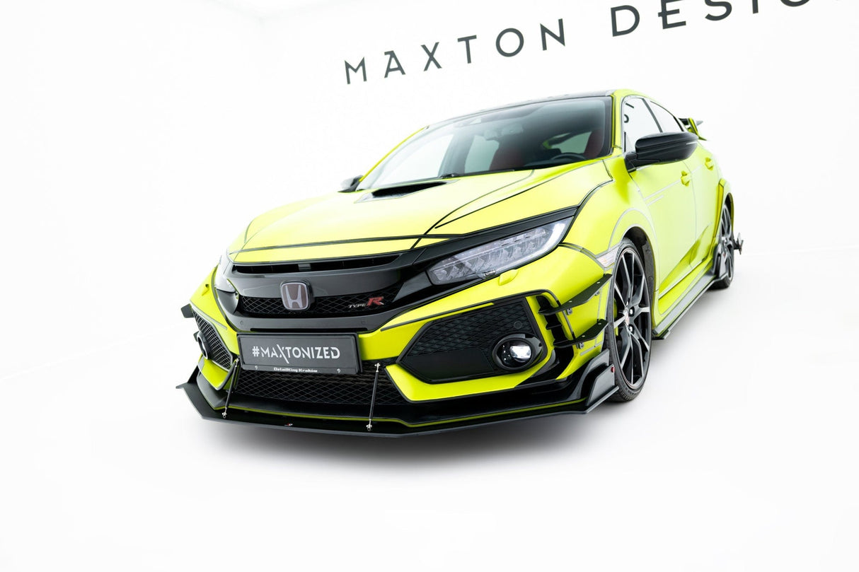 Maxton Design Racing Durability Front Splitter Honda Civic X Type-R