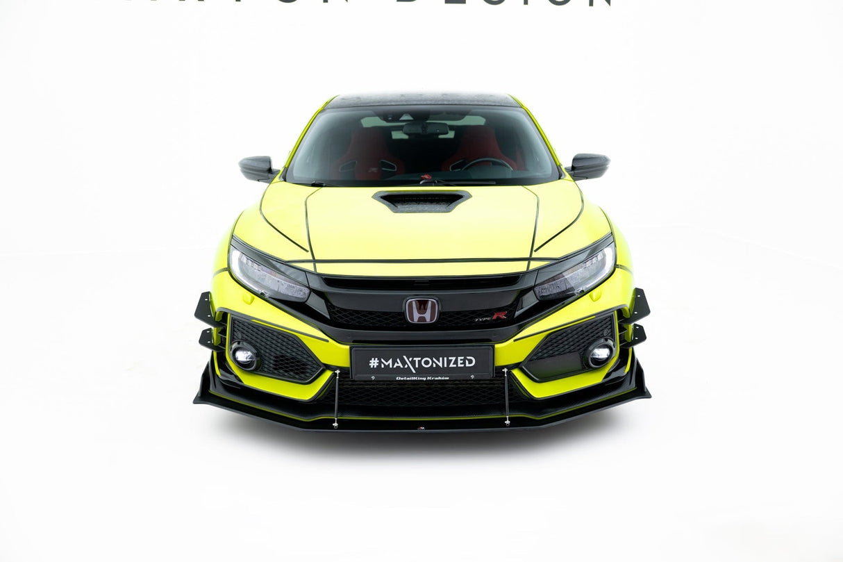 Maxton Design Racing Durability Front Splitter Honda Civic X Type-R