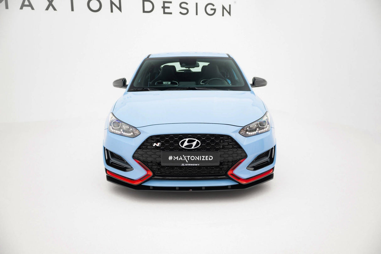 Maxton Design Street Pro Front Splitter Hyundai Veloster N MK2