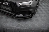 Maxton Design Street Pro Front Splitter V.1 + Flaps Audi RS3 Sedan 8V Facelift