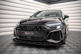 Maxton Design Street Pro Front Splitter V.1 + Flaps Audi S3 / A3 S-Line 8Y