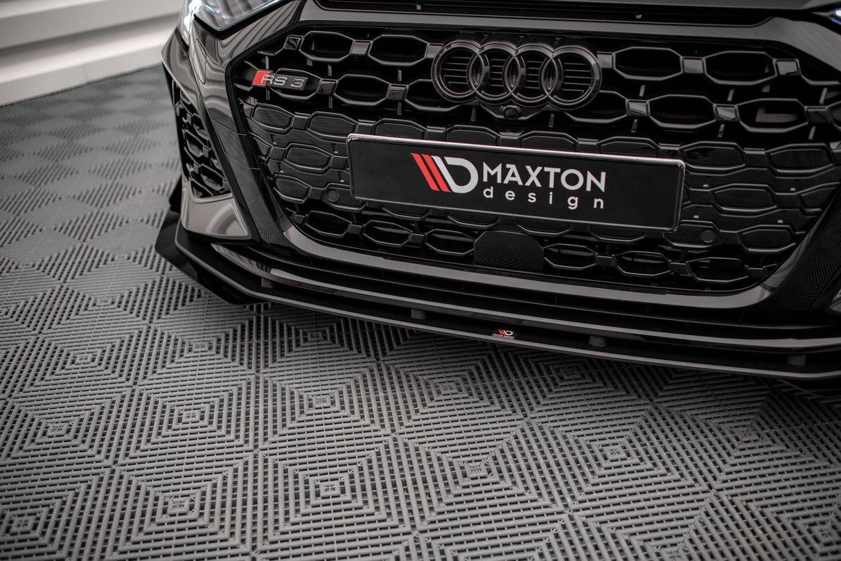 Maxton Design Street Pro Front Splitter V.1 + Flaps Audi RS3 Sportback / Sedan 8Y