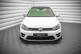 Maxton Design Street Pro Front Splitter V.1 + Flaps VW Golf R Mk7