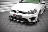 Maxton Design Street Pro Front Splitter V.1 + Flaps VW Golf R Mk7