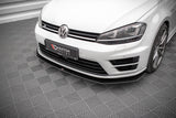 Maxton Design Street Pro Front Splitter V.2 VW Golf R Mk7