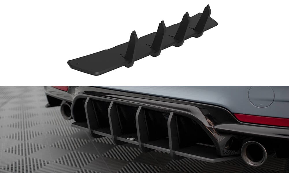 Maxton Design Street Pro Rear Diffuser V.1 BMW 435 Coupe M-Pack F32 (Set For Valance Only)