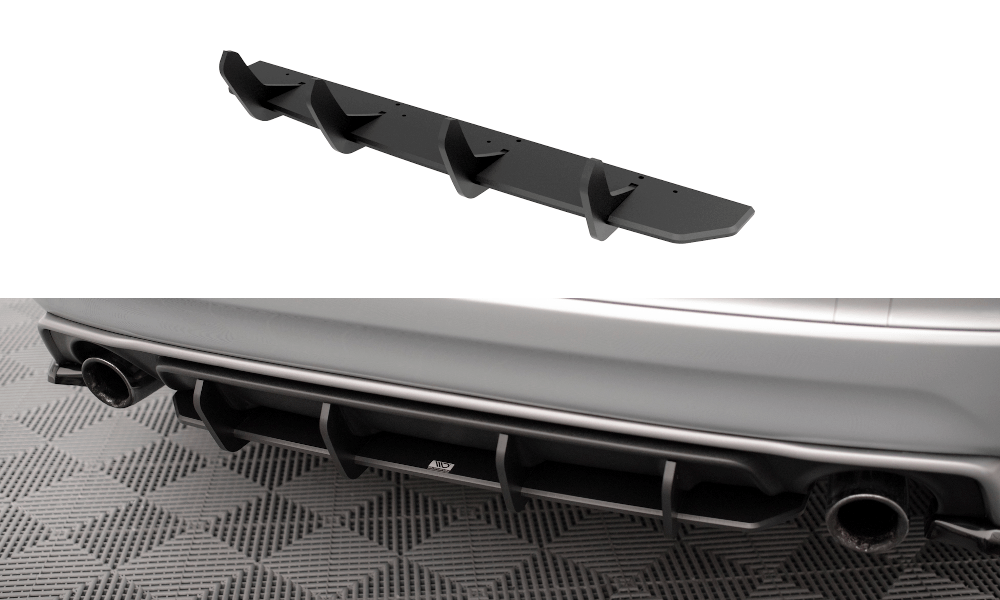 Maxton Design Street Pro Rear Diffuser Volvo Xc60 R-Design Mk1 Facelift