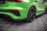Maxton Design Street Pro Rear Side Splitter & Flaps - Audi / 8Y / RS3