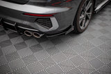 Maxton Design Street Pro Rear Side Splitters + Flaps Audi S3 Sedan 8Y