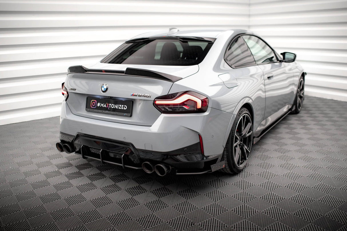 Maxton Design Street Pro Rear Side Splitters + Flaps BMW 2 Coupe M240I G42