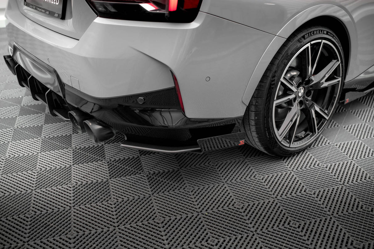 Maxton Design Street Pro Rear Side Splitters + Flaps BMW 2 Coupe M240I G42