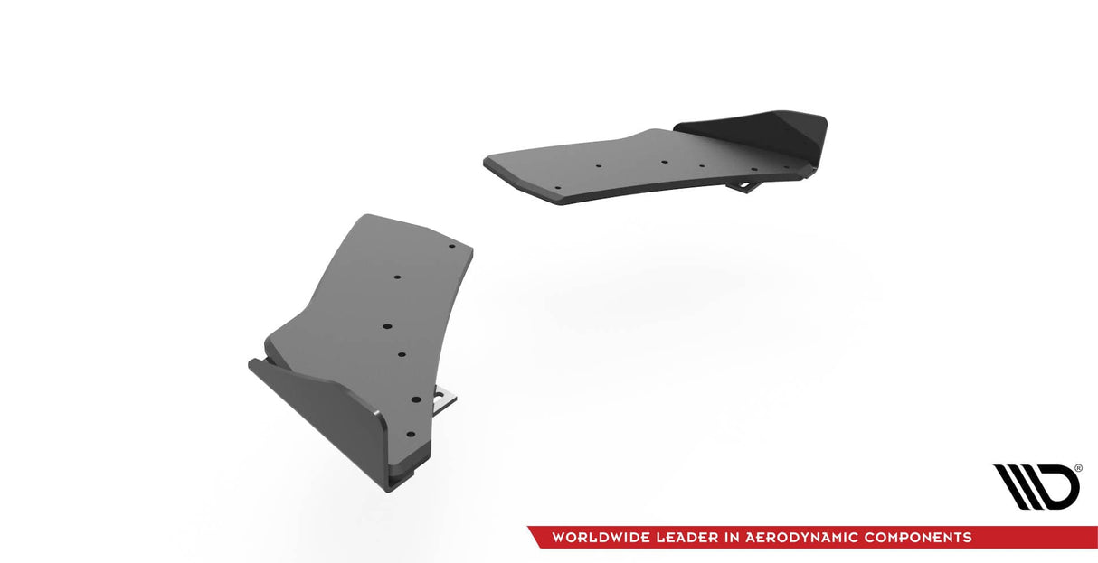 Maxton Design Street Pro Rear Side Splitters + Flaps VW Golf R Mk7