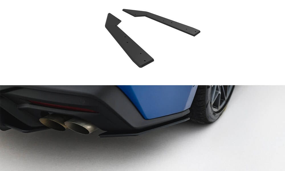 Maxton Design Street Pro Rear Side Splitters Ford Mustang GT MK7