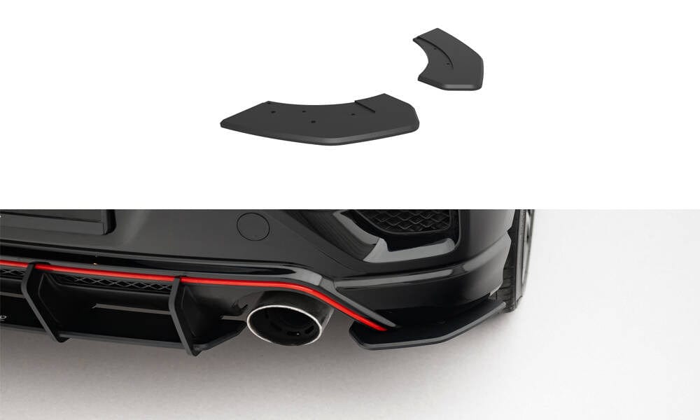 Maxton Design Street Pro Rear Side Splitters Hyundai Veloster N MK2
