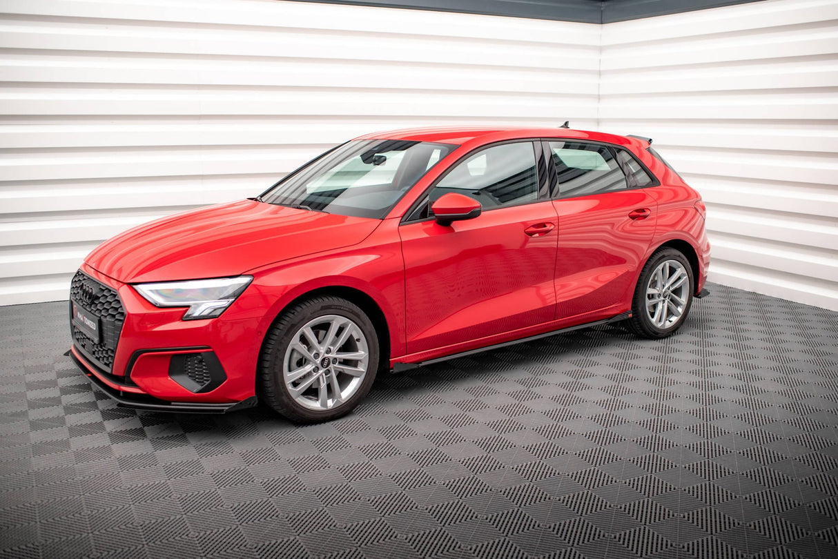 Maxton Design Street Pro Side Skirts Diffusers + Flaps Audi A3 8Y