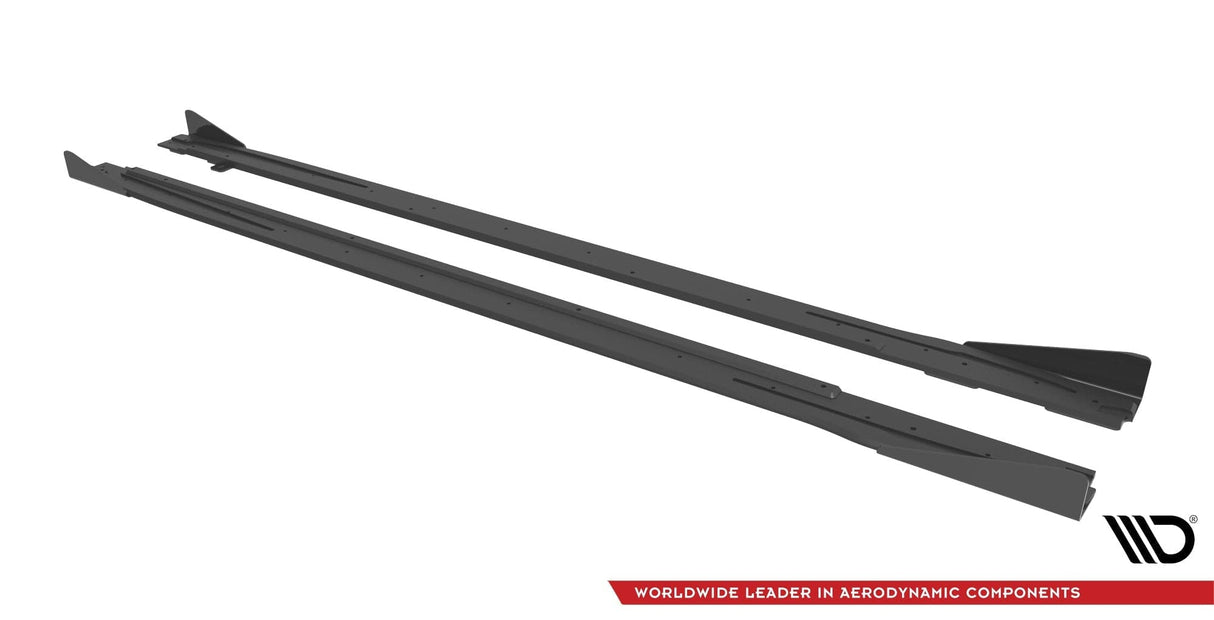Maxton Design Street Pro Side Skirts Diffusers + Flaps Audi S3 / A3 S-Line 8Y