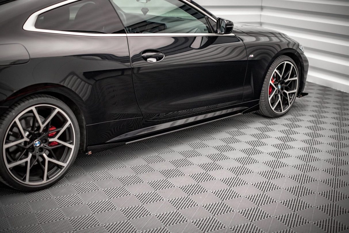 Maxton Design Street Pro Side Skirts Diffusers + Flaps BMW 4 M-Pack G22