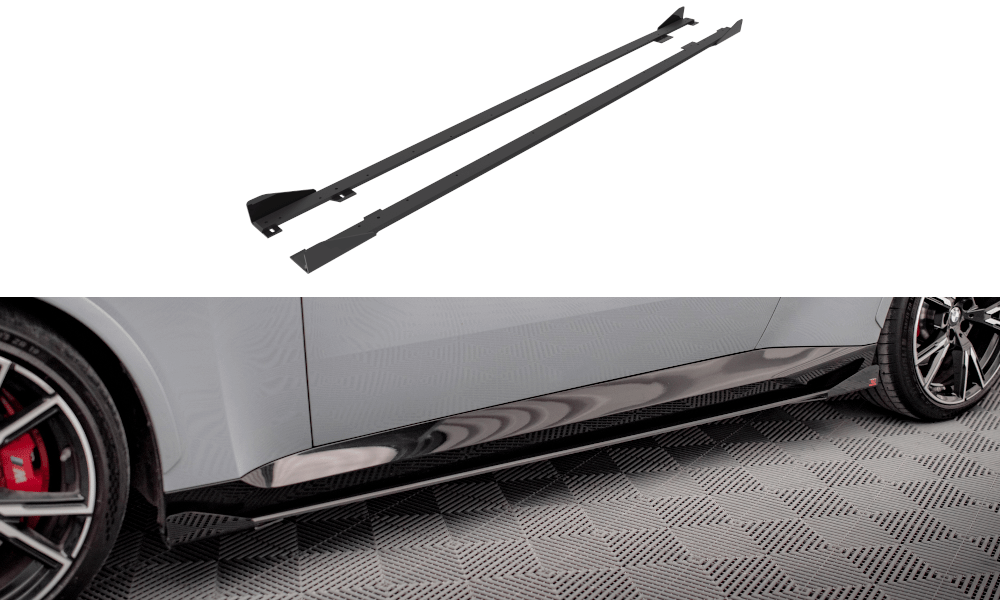 Maxton Design Street Pro Side Skirts Diffusers + Flaps BMW 2 Coupe M-Pack / M240I G42
