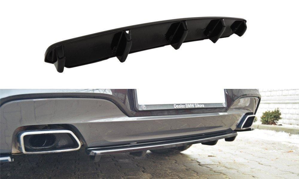 Maxton Design Central Rear Splitter BMW 6 Gran Coupé M-Package (With A Vertical Bar)