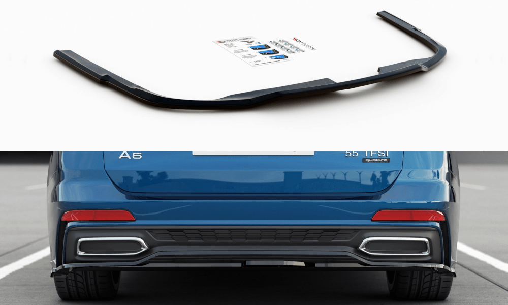 Maxton Design Central Rear Splitter Audi A6 S-Line Avant / Sedan C8