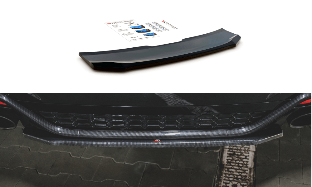 Maxton Design Central Rear Splitter Audi RS5 F5 Facelift