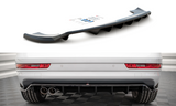 Maxton Design Central Rear Splitter (With Vertical Bars) Audi Q3 S-Line 8U Facelift
