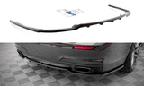 Maxton Design Central Rear Splitter (With Vertal Bars) - BMW / F01 / 7-Series / M-Pack