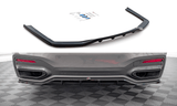 Maxton Design Central Rear Splitter (With Vertical Bars) BMW 7 M-Pack G11 Facelift
