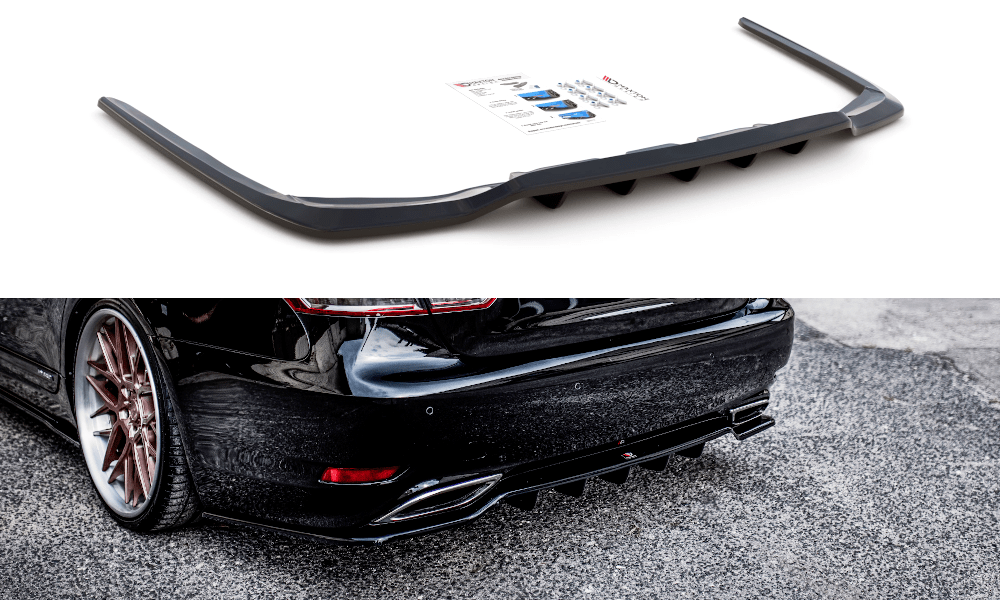 Maxton Design Central Rear Splitter (With Vertical Bars) Leuxs Ls Mk4 Facelift