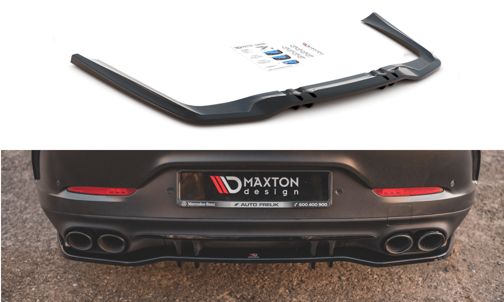 Maxton Design Central Rear Splitter (With Vertical Bars) Mercedes-AMG 53 4 Door Coupe