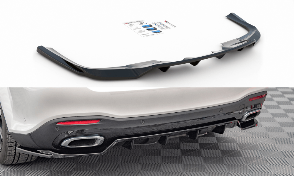 Maxton Design Central Rear Splitter (With Vertical Bars) - Mercedes / GLS AMG-Line X167