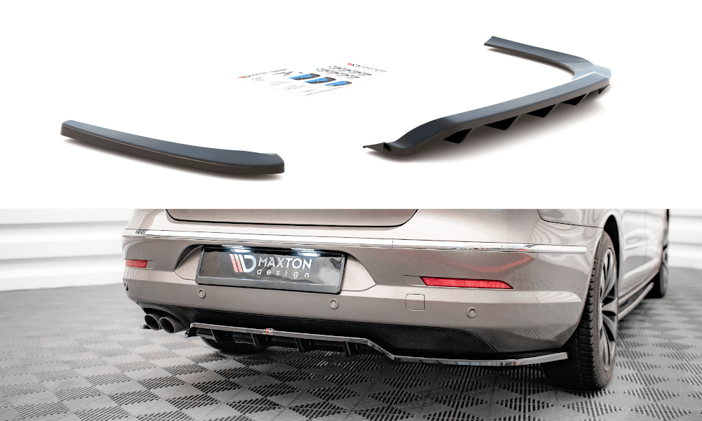 Maxton Design Central Rear Splitter (With Vertical Bars) Volkswagen Passat CC (NLA)
