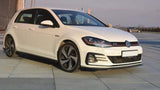 Maxton Design Gloss Black V2 Front Splitter | Volkswagen GTI Mk7.5