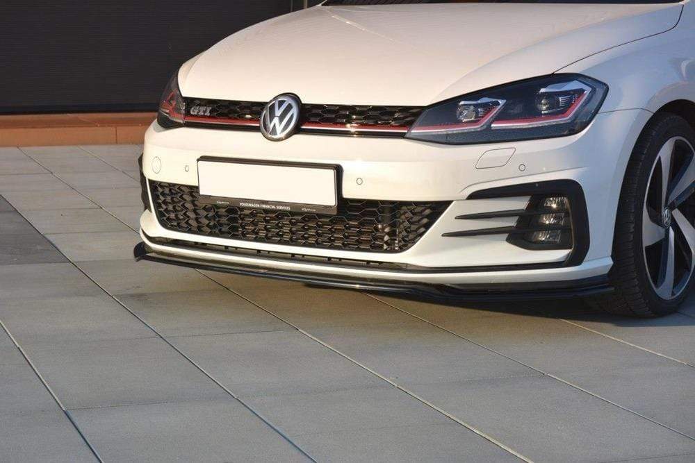 Maxton Design Gloss Black V2 Front Splitter | Volkswagen GTI Mk7.5