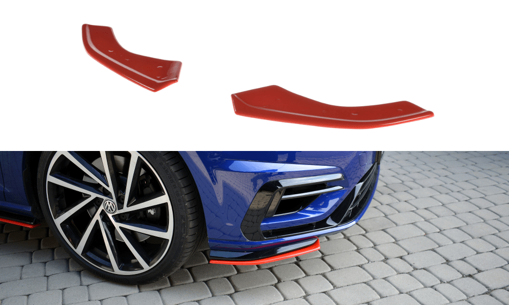 Maxton Design Front Splitter V.8 VW Golf R Mk7 Facelift