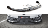 Maxton Design Front Splitter + Flaps V.2 Volkswagen Golf Mk8 GTi / R-Line