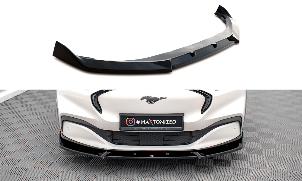 Maxton Design Front Splitter V.1 Ford Mustang Mach-E MK1