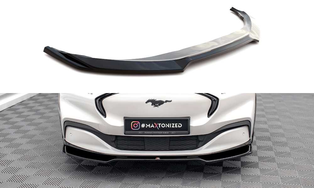 Maxton Design Front Splitter V.2 Ford Mustang Mach-E MK1
