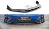 Maxton Design Racing Durability Front Splitter V.2 VW Golf R Mk7 Facelift
