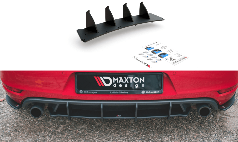 Maxton Design Racing Durability Rear Diffuser V.2 Volkswagen Golf GTi Mk6