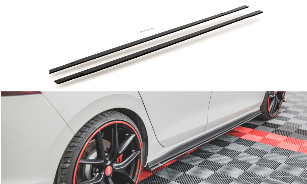 Maxton Design Racing Durability Side Skirts Diffusers Volkswagen Golf Mk8 GTi / GTi Clubsport / R-Line