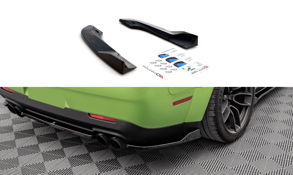 Maxton Design Rear Side Splitters Dodge Challenger SRT Hellcat Widebody MK3