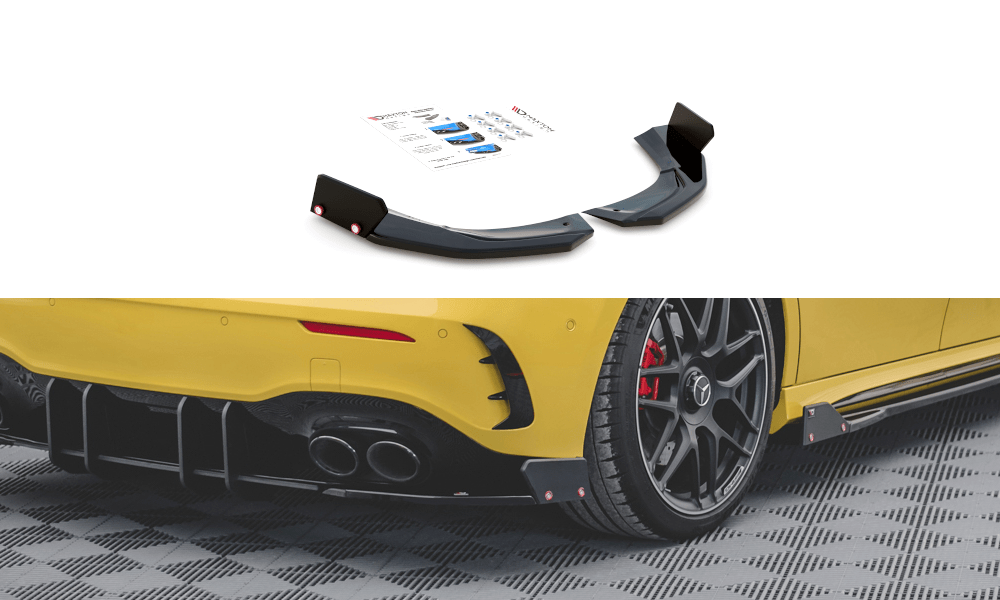Maxton Design Rear Side Splitters + Flaps V.2 Mercedes-AMG A45 S