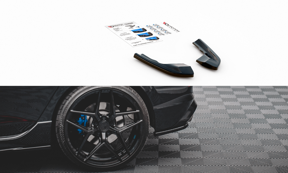 Maxton Design Rear Side Splitters V.1 For - VW Golf R Mk8