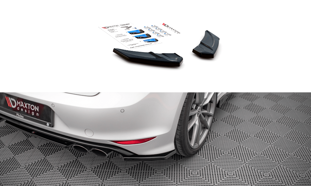 Maxton Design Rear Side Splitters V.3 VW Golf R Mk7
